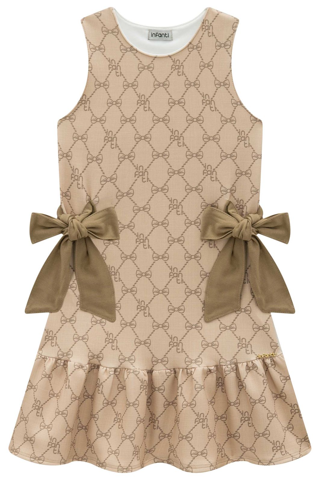 Vestido em fly tech 98773 Infanti Infantil Menina Vestido em fly tech 98773 Infanti Infantil Menina