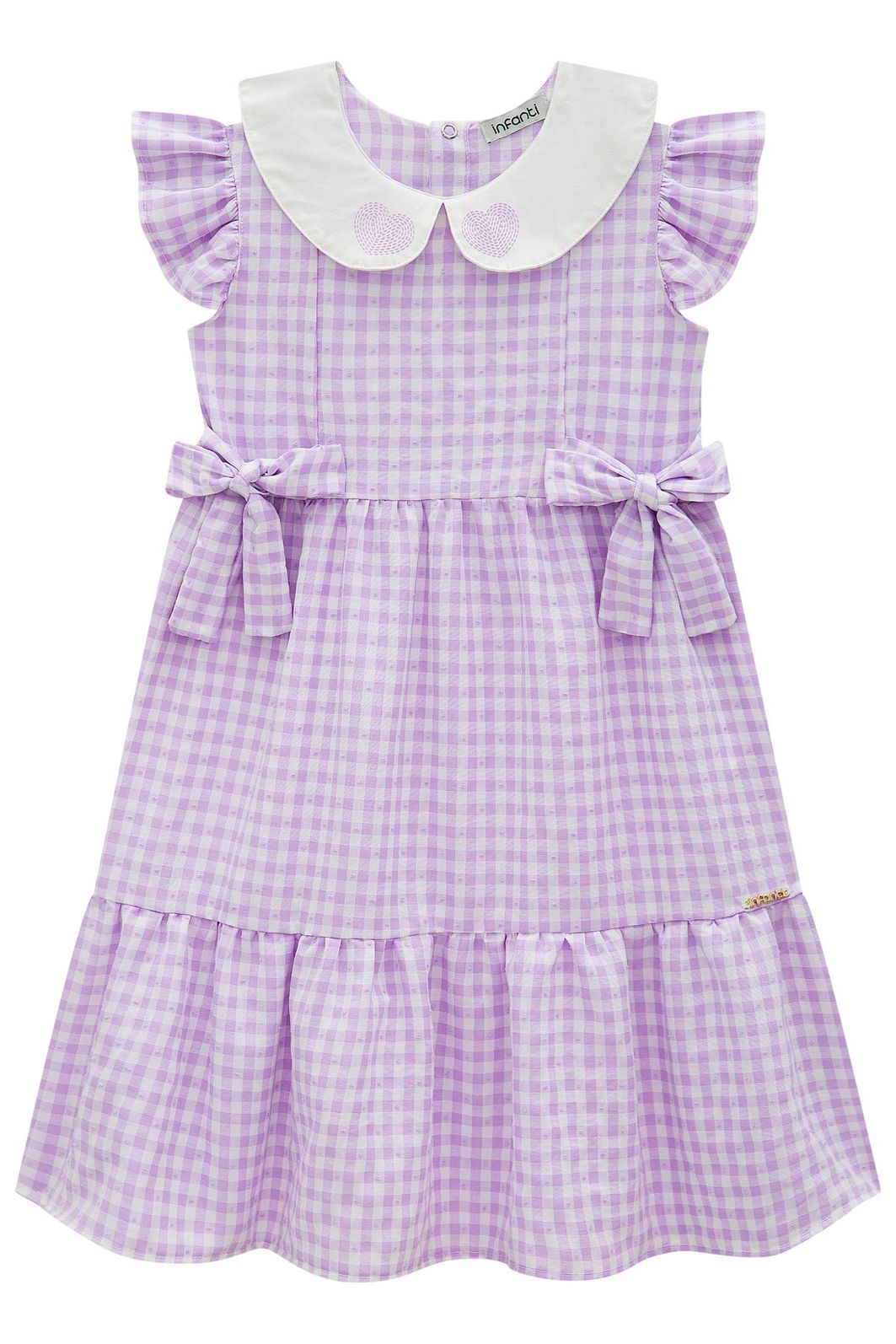 Vestido em tricoline vichy 99148 Infanti Infantil Menina Vestido em tricoline vichy 99148 Infanti Infantil Menina