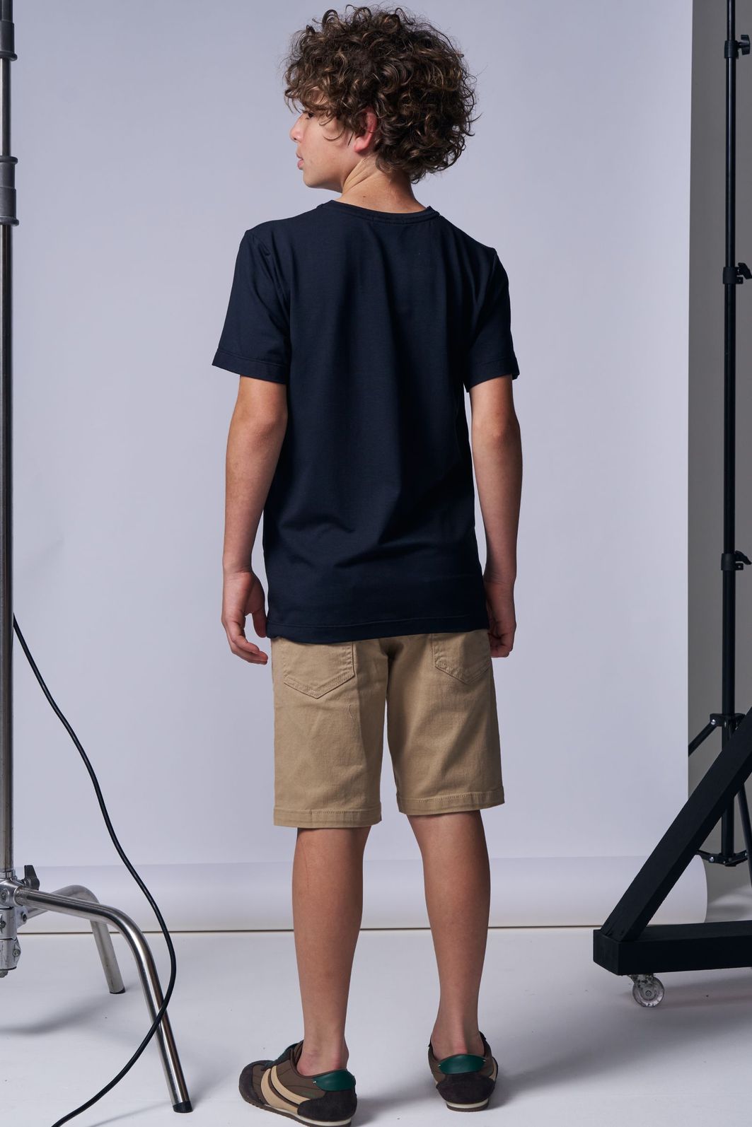 Bermuda em sarja stretch 96062 Johnny Fox Teen Menino Bermuda em sarja stretch 96062 Johnny Fox Teen Menino
