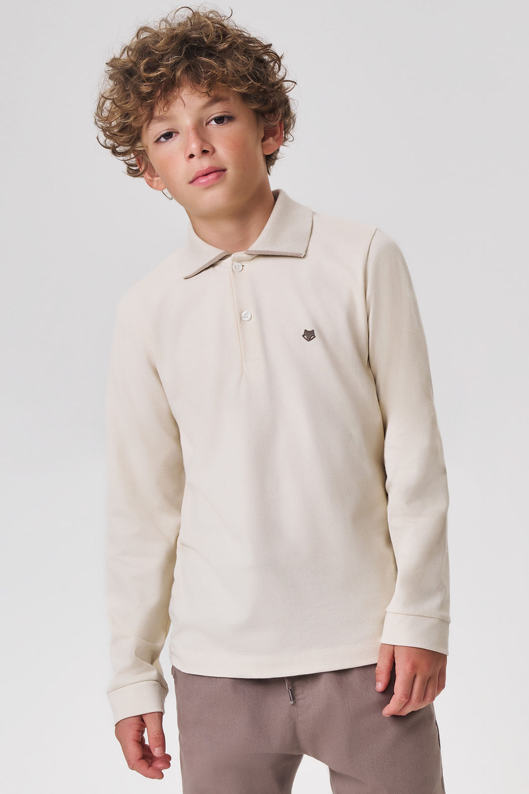 Camisa polo em piquet com elastano 89372 Johnny Fox Teen Menino Camisa polo em piquet com elastano 89372 Johnny Fox Teen Menino