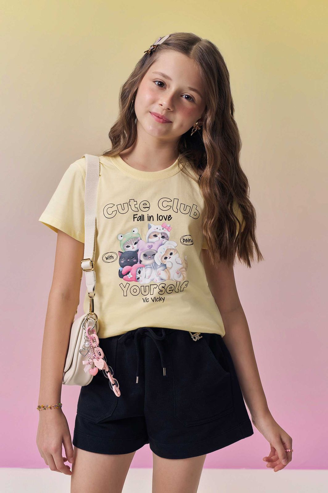 Blusa em meia malha 94586 Vic Teen Menina Blusa em meia malha 94586 Vic Teen Menina