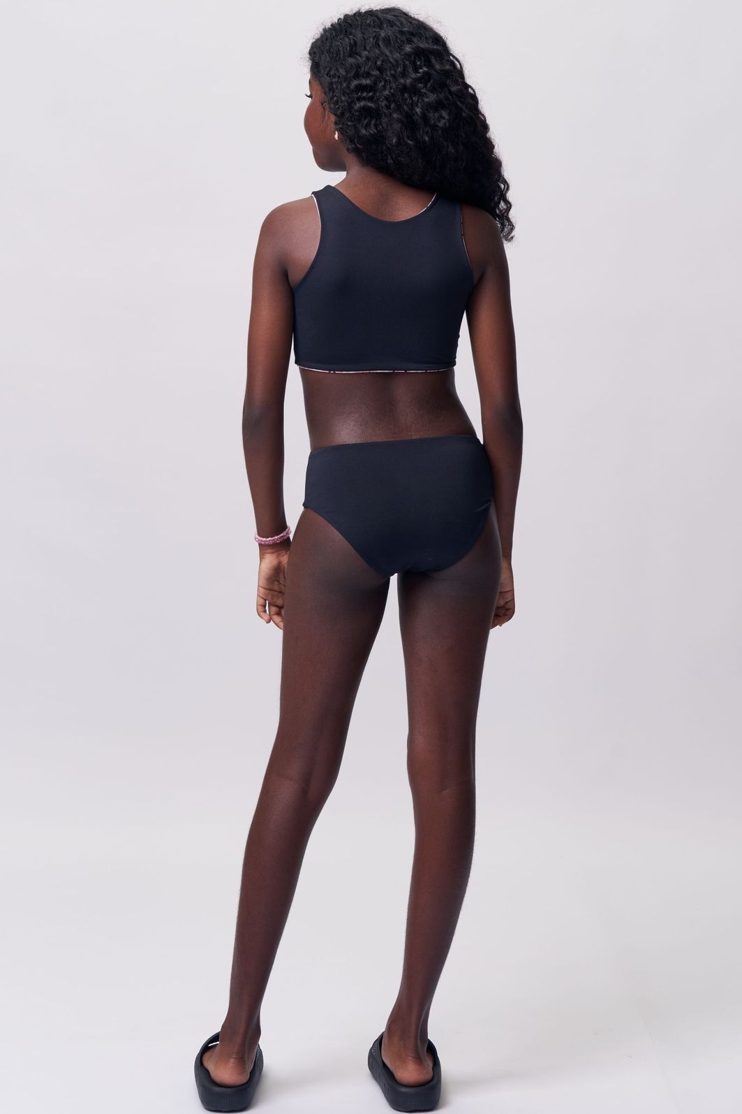 Conjunto de biquíni reversível em malha UV Dry com proteção UV 50+ 92861 Lilimoon Teen Menina Conjunto de biquíni reversível em malha UV Dry com proteção UV 50+ 92861 Lilimoon Teen Menina