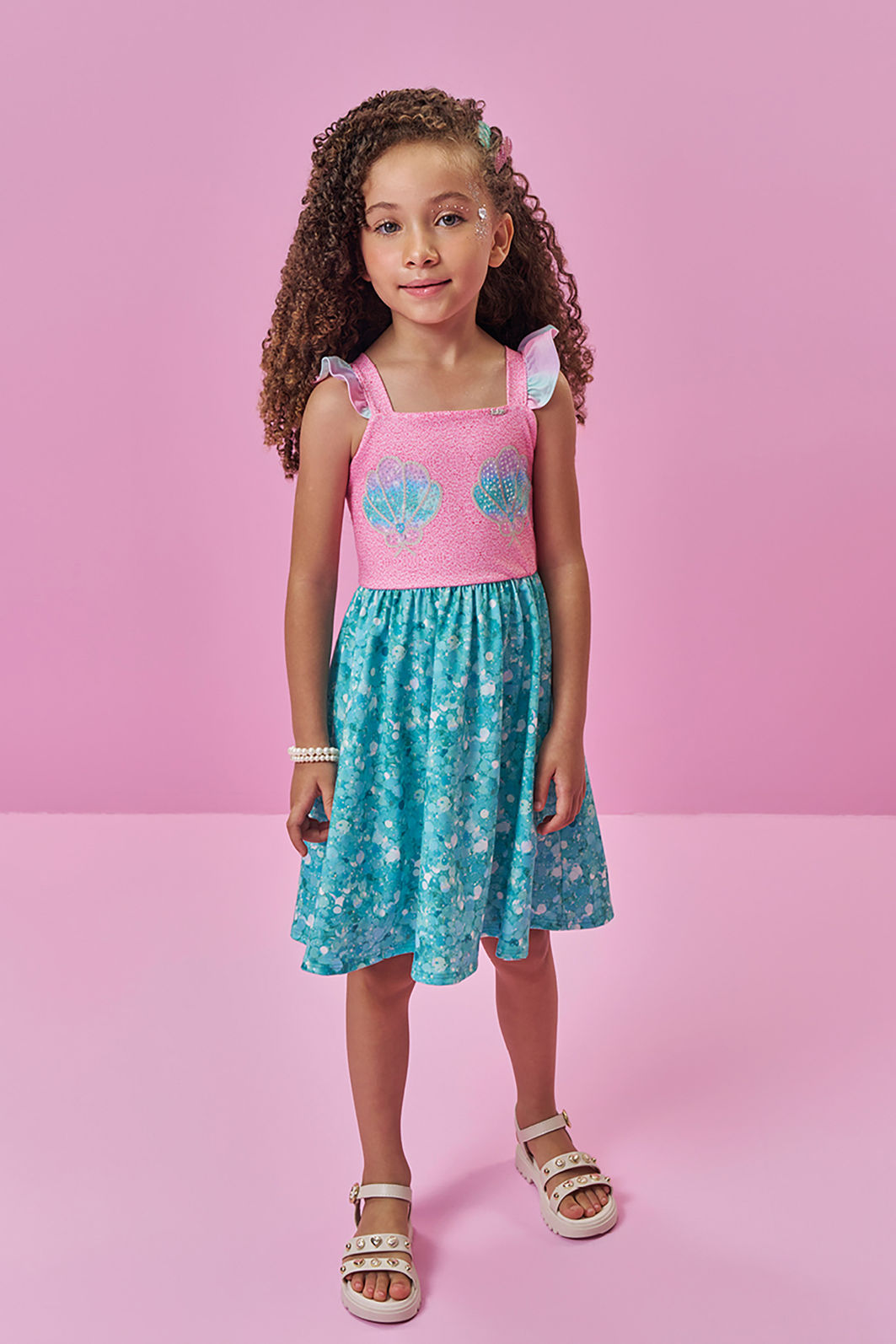 Vestido em malha power 96802 Kukiê Infantil Menina Vestido em malha power 96802 Kukiê Infantil Menina