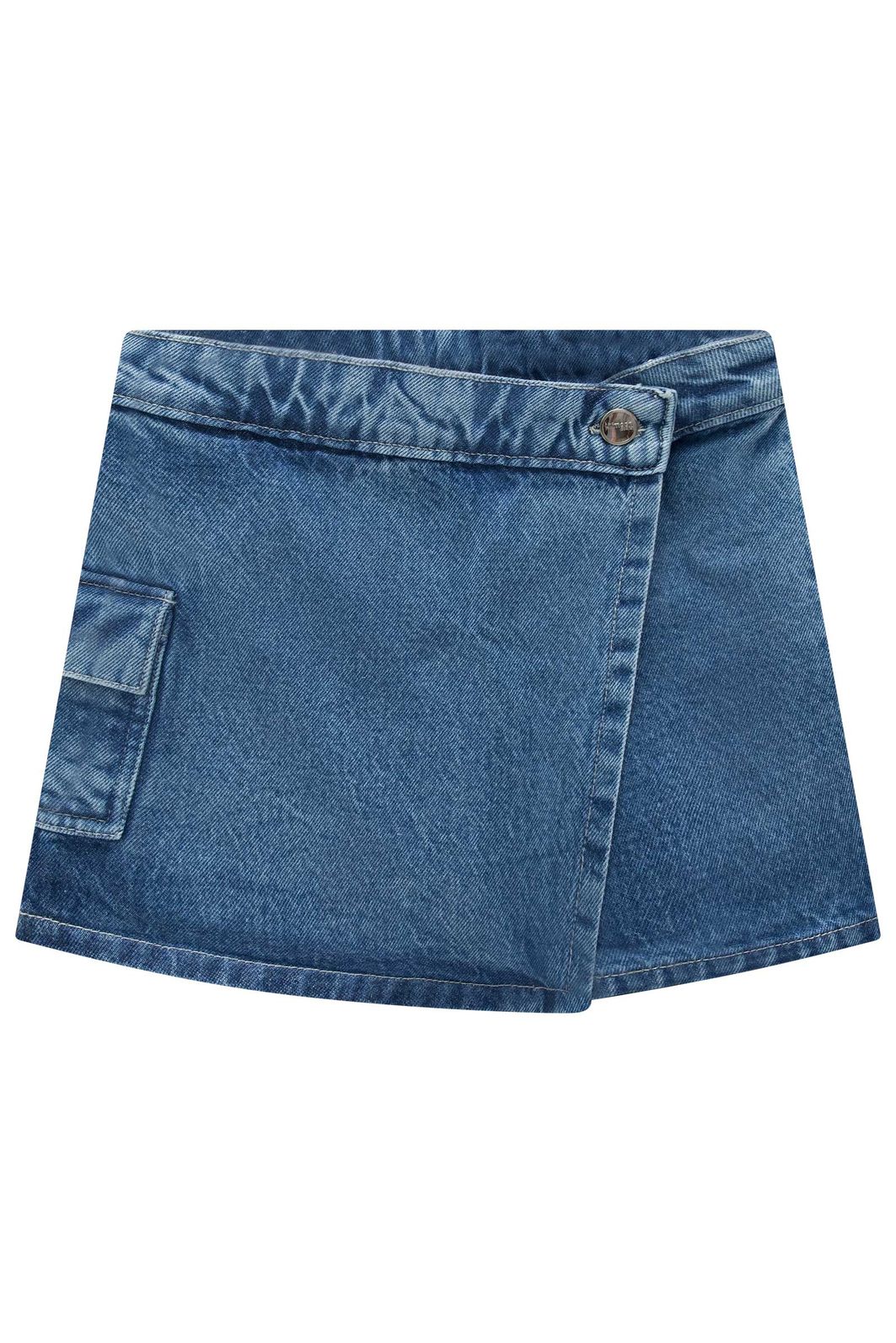 Short saia em jeans zef 94634 Lilimoon Teen Menina Short saia em jeans zef 94634 Lilimoon Teen Menina