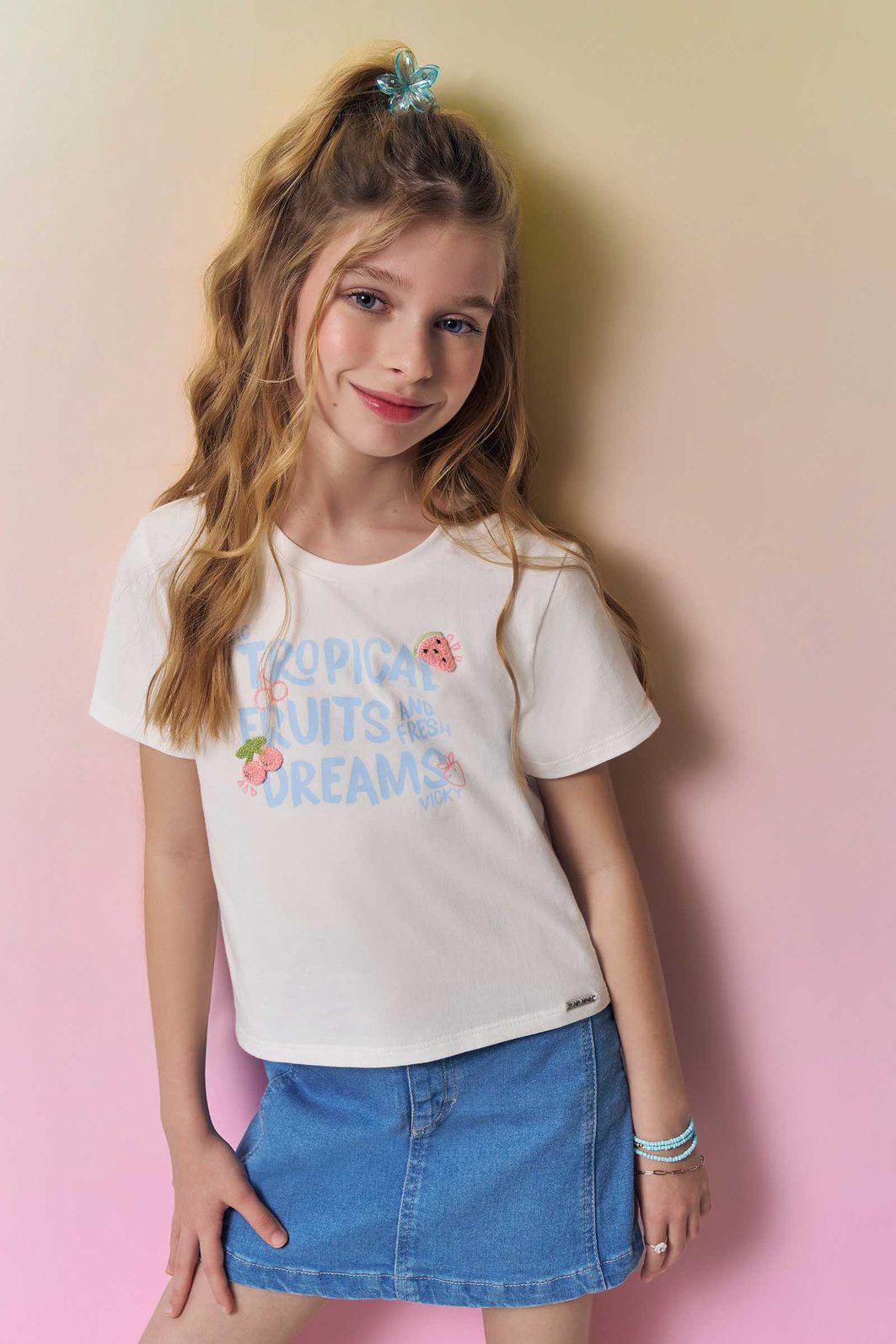 Blusa em cotton 94590 Vic Teen Menina Blusa em cotton 94590 Vic Teen Menina