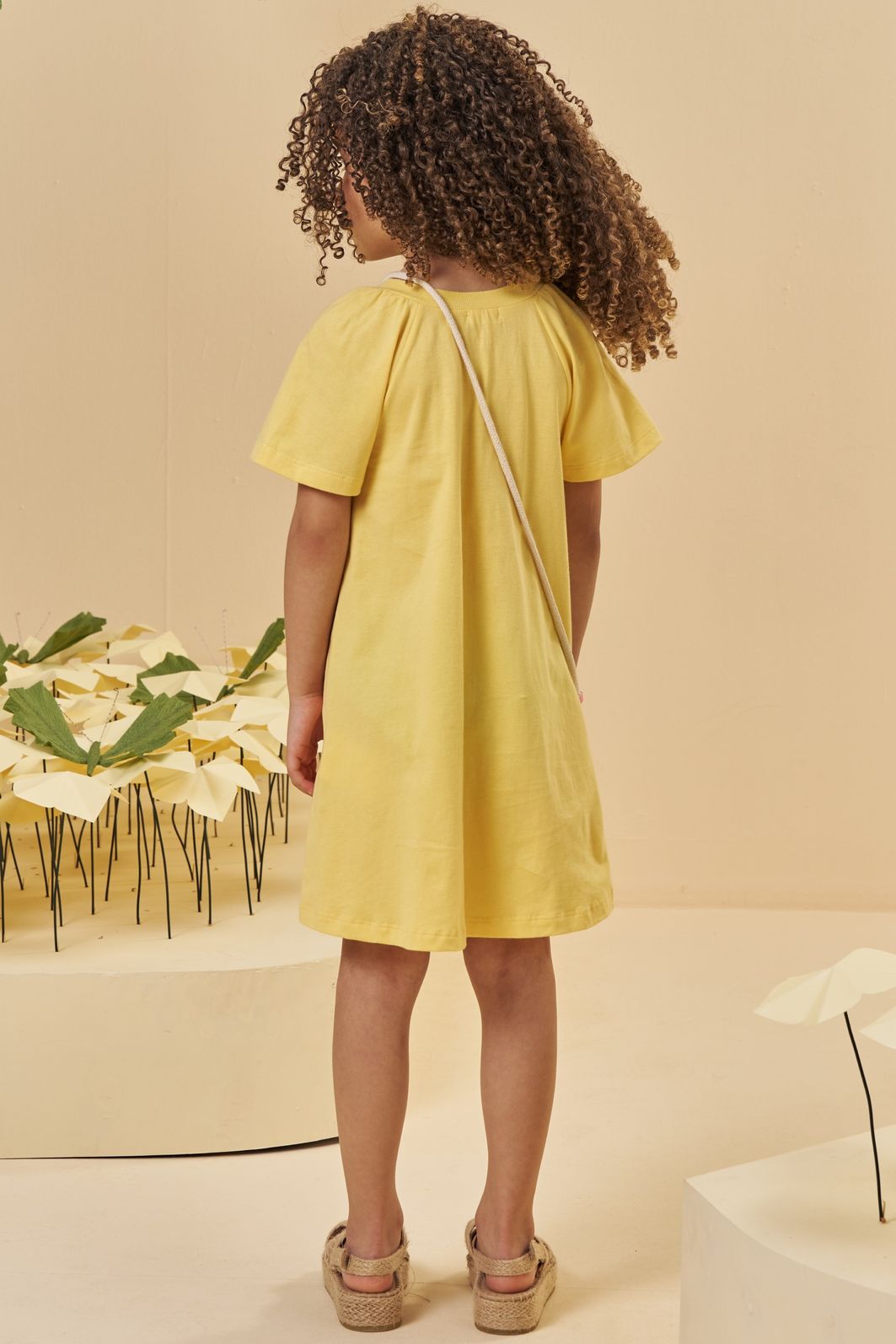 Vestido em meia malha. Acompanha bolsa 94786 Kukiê Infantil Menina Vestido em meia malha. Acompanha bolsa 94786 Kukiê Infantil Menina
