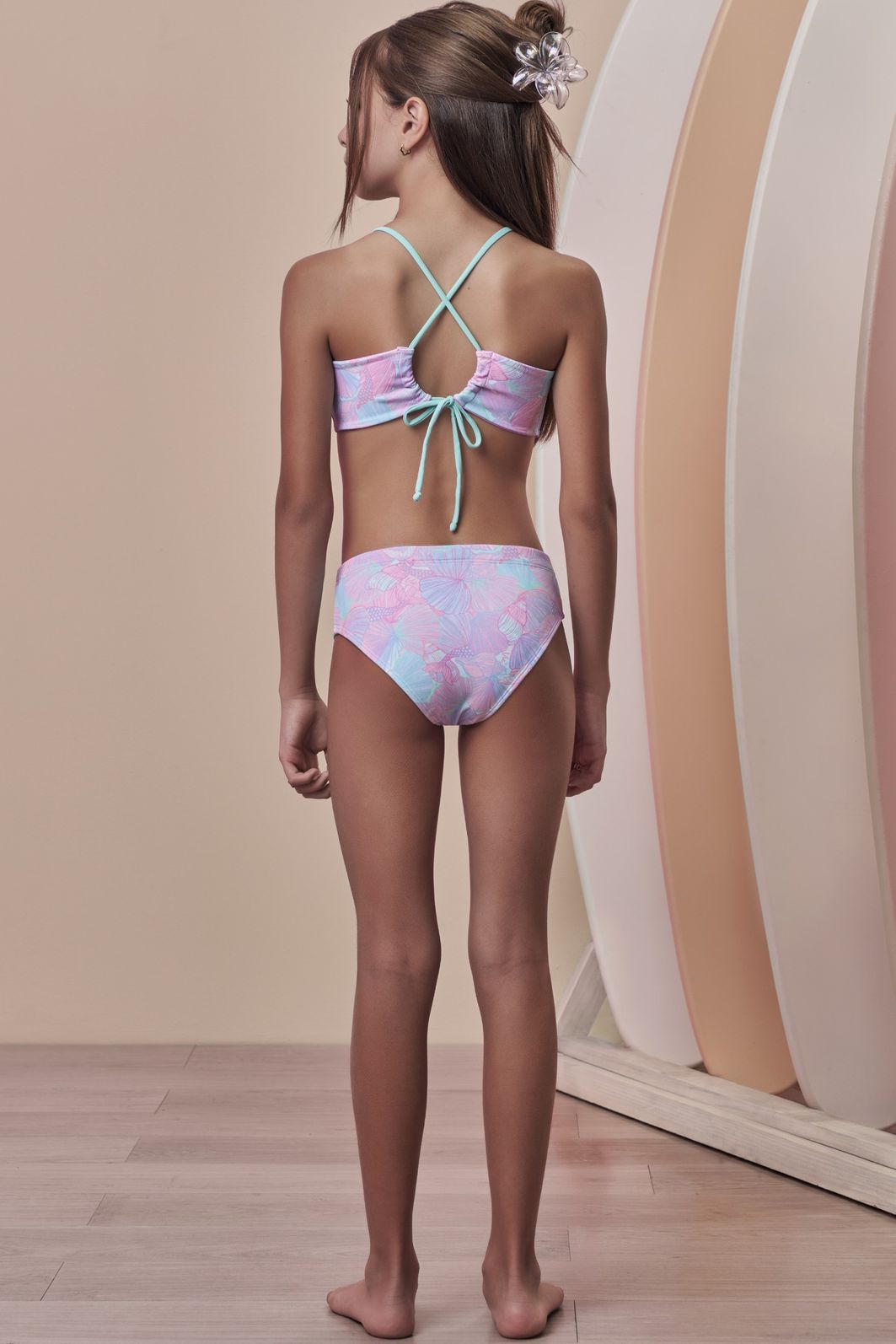 Biquíni em malha com proteção UV50 99464 Vic Teen Menina Biquíni em malha com proteção UV50 99464 Vic Teen Menina