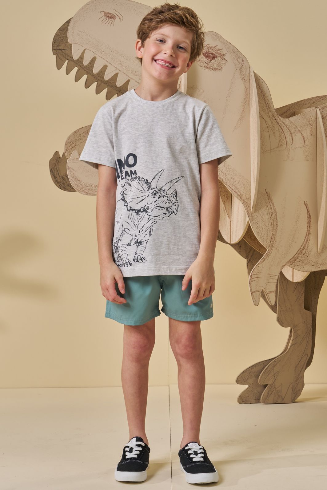 Camiseta em meia malha 94780 LucBoo Infantil Menino Camiseta em meia malha 94780 LucBoo Infantil Menino