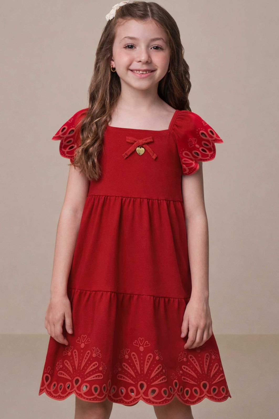 Vestido em cotton 21714 Infanti Infantil Menina Vestido em cotton 21714 Infanti Infantil Menina