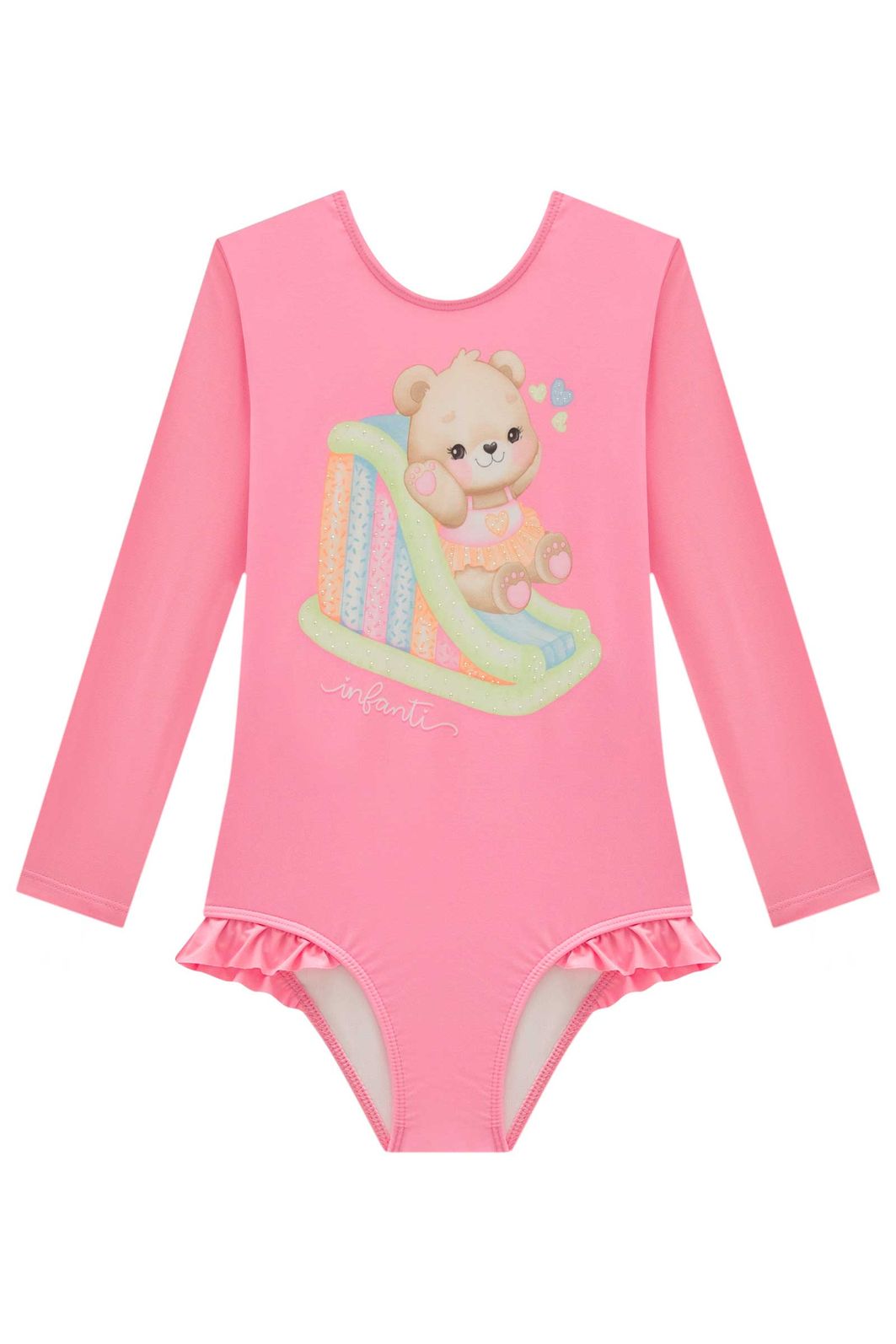 Maiô em malha UV dry com proteção UV 50+ 99157 Infanti Infantil Menina Maiô em malha UV dry com proteção UV 50+ 99157 Infanti Infantil Menina