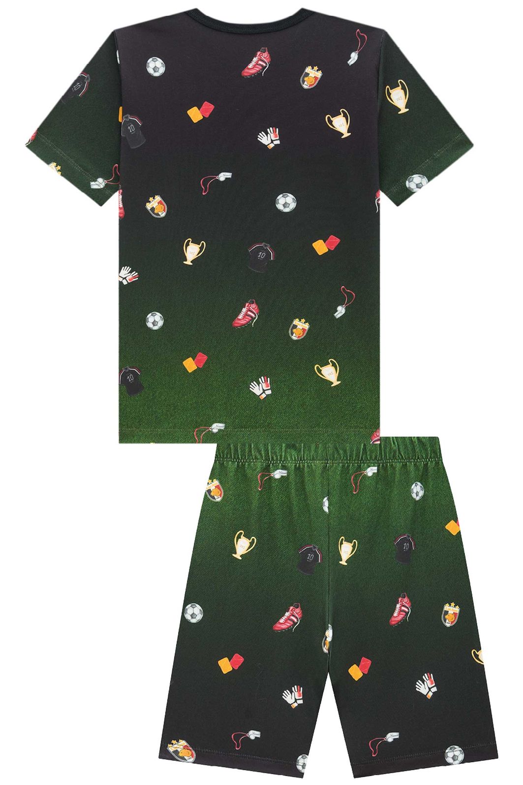 Conjunto de pijama com camiseta e bermuda em malha fresh 97085 LucBoo Infantil Menino Conjunto de pijama com camiseta e bermuda em malha fresh 97085 LucBoo Infantil Menino