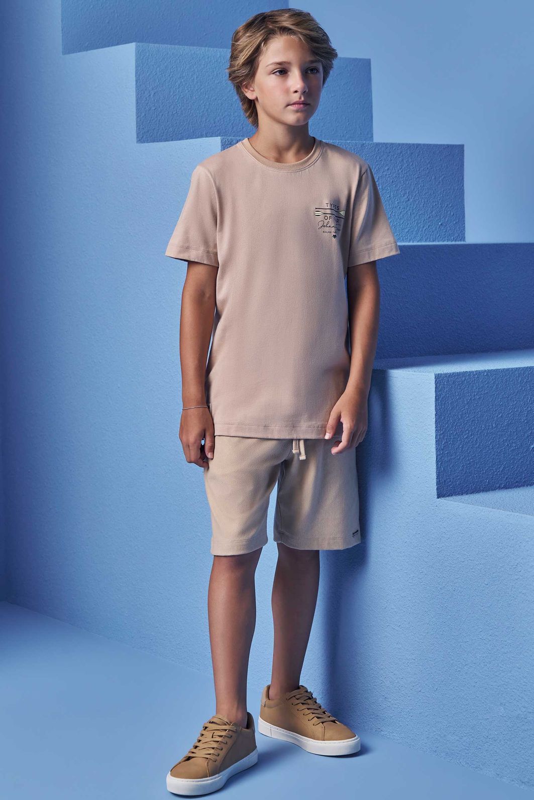 Camiseta em meia malha 98642 Johnny Fox Teen Menino Camiseta em meia malha 98642 Johnny Fox Teen Menino