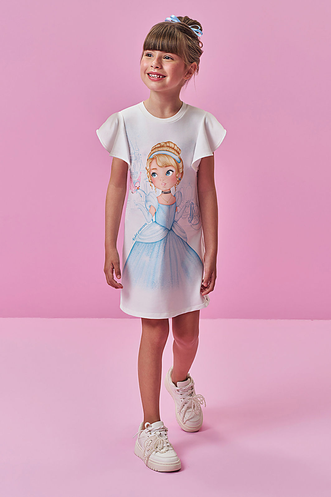 Vestido em molecotton 96808 Kukiê Infantil Menina Vestido em molecotton 96808 Kukiê Infantil Menina