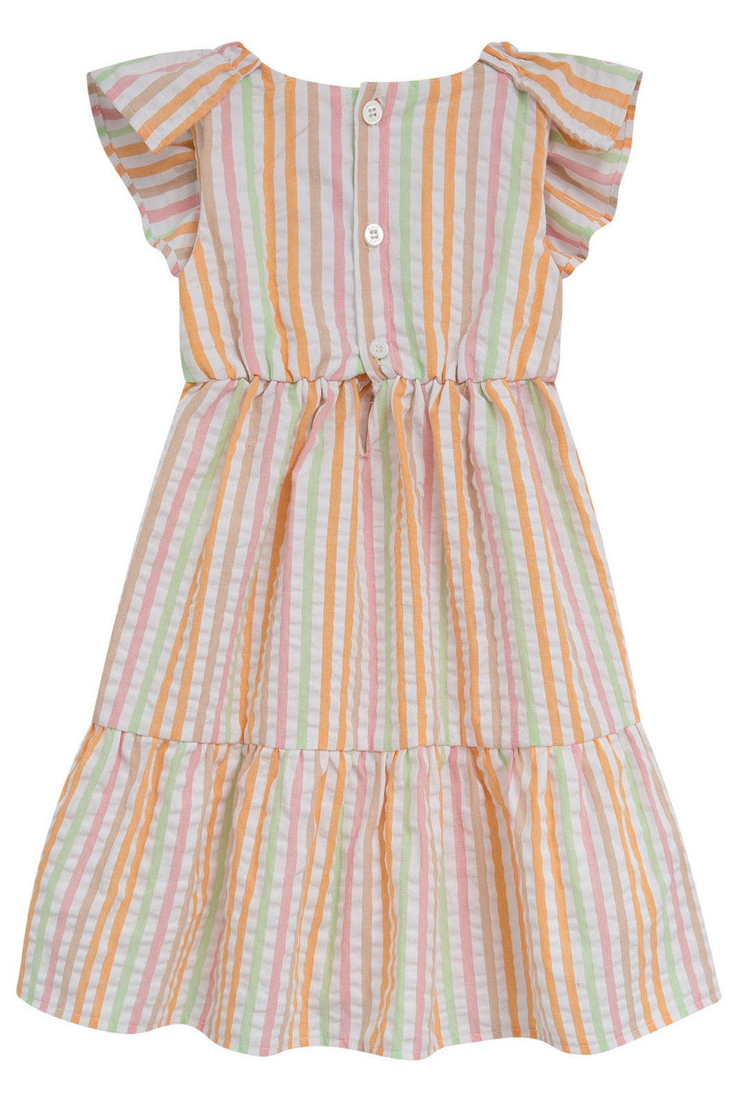 Vestido em tricoline listrada anarruga 94704 Kukiê Infantil Menina Vestido em tricoline listrada anarruga 94704 Kukiê Infantil Menina