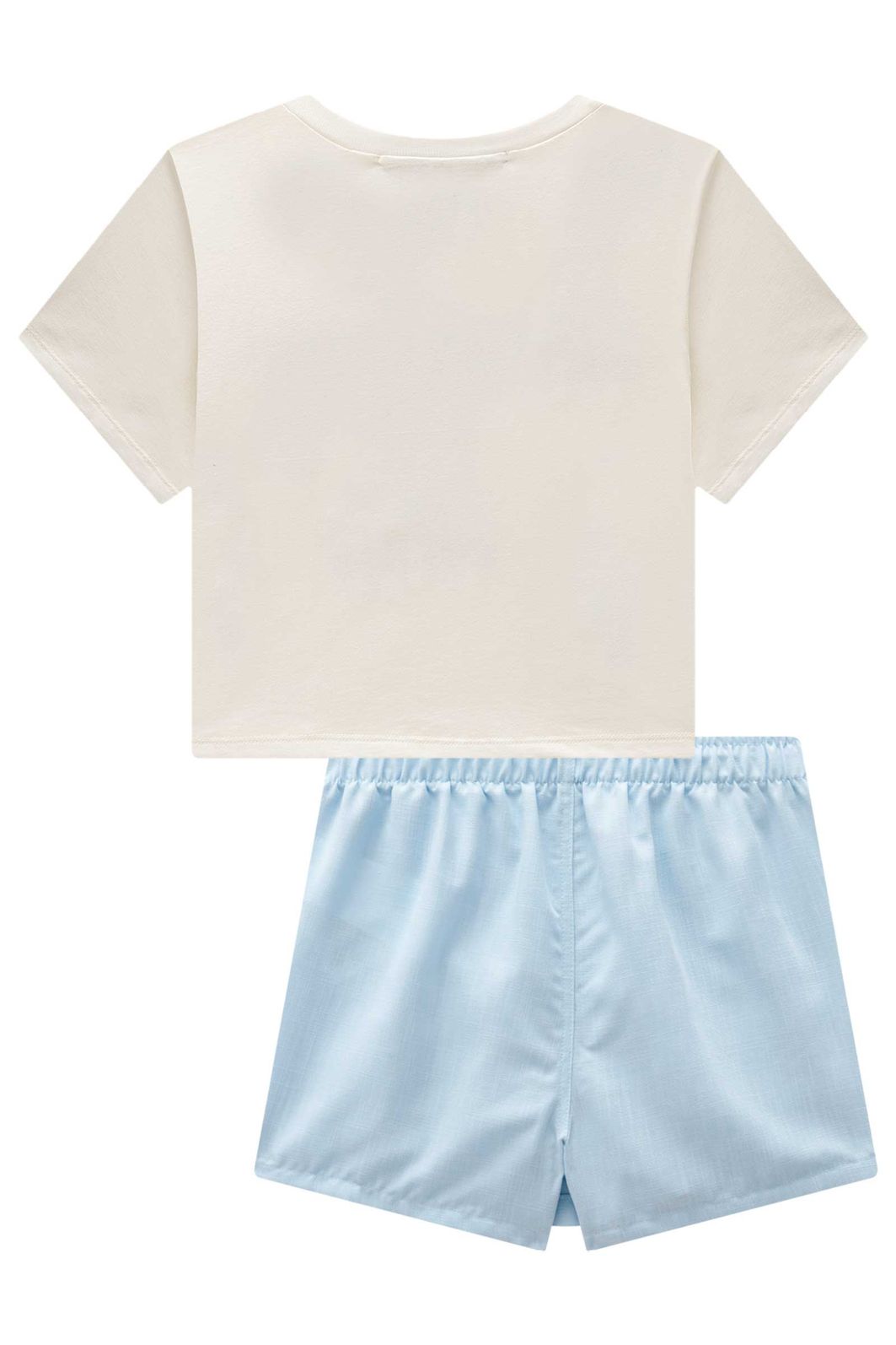 Conjunto de blusa em meia malha e short saia em tecido new positano 98809 Lilimoon Teen Menina Conjunto de blusa em meia malha e short saia em tecido new positano 98809 Lilimoon Teen Menina