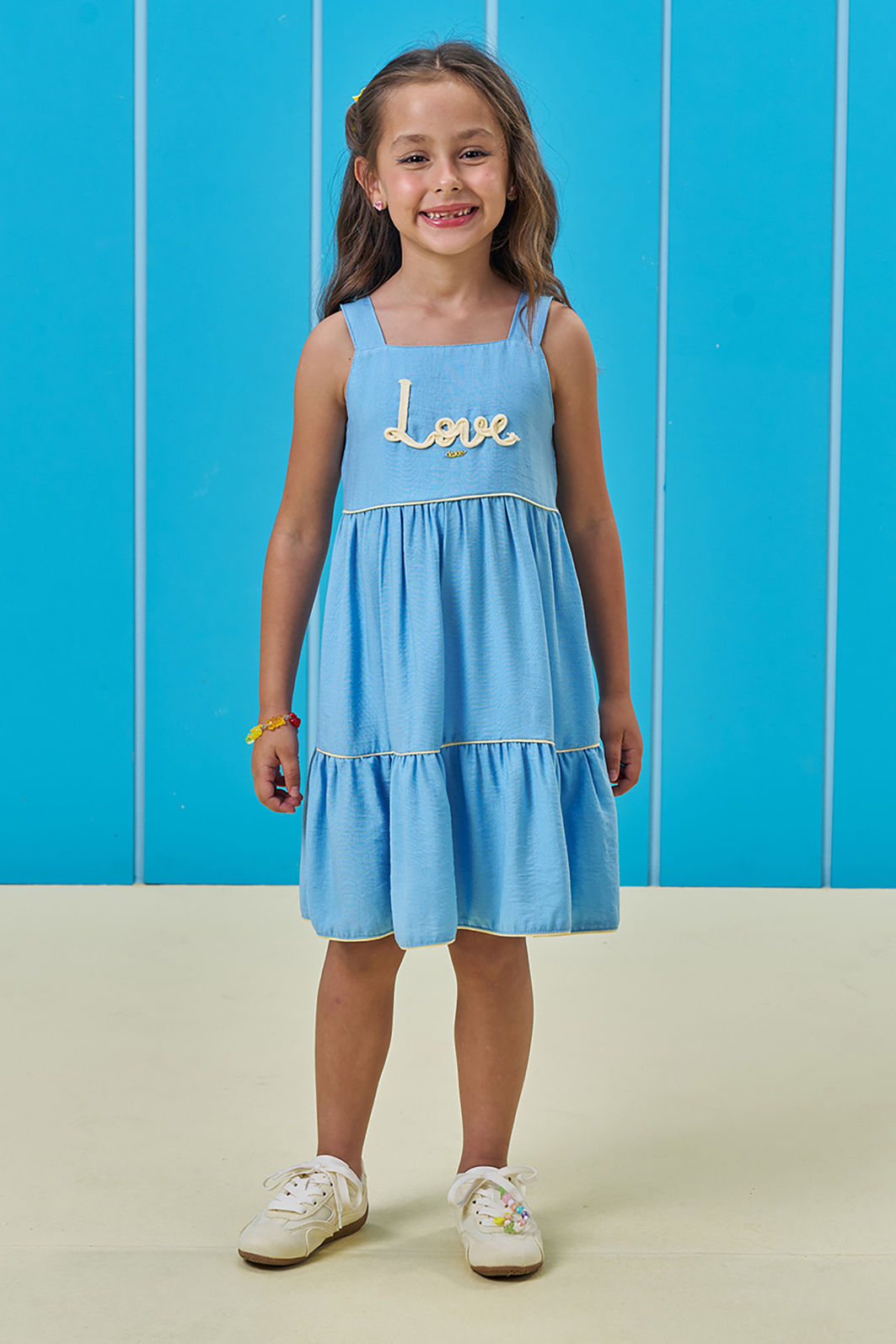 Vestido em viscose 96702 Kukiê Infantil Menina Vestido em viscose 96702 Kukiê Infantil Menina