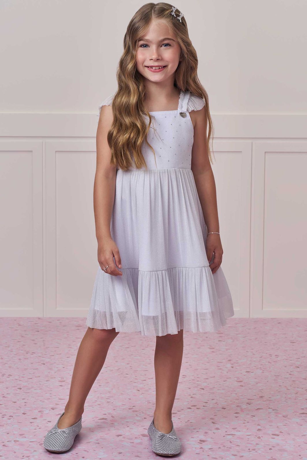 Vestido em tule shine 99001 Infanti Infantil Menina Vestido em tule shine 99001 Infanti Infantil Menina