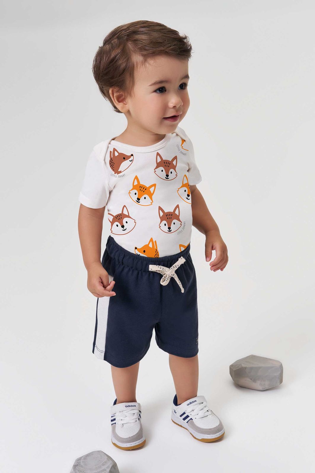 Body em suedine 95154 Johnny Fox Bebê Menino Body em suedine 95154 Johnny Fox Bebê Menino