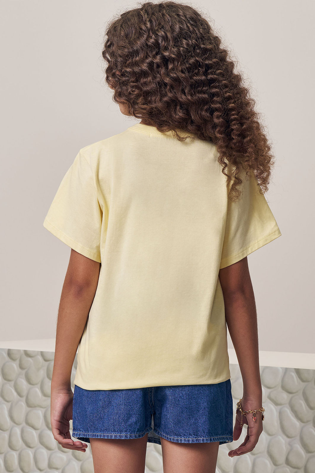 Camiseta over em meia malha 98018 Lilimoon Teen Menina Camiseta over em meia malha 98018 Lilimoon Teen Menina