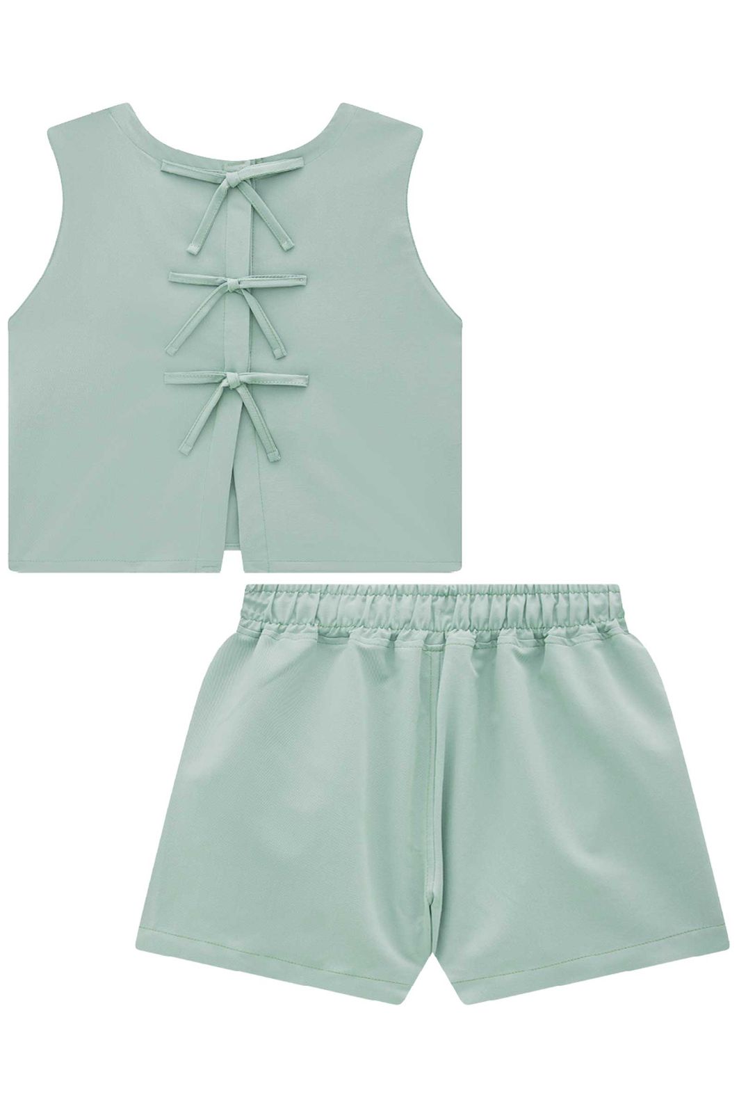 Conjunto de blusa e shorts em alfaiataria brunello 95923 Lilimoon Teen Menina