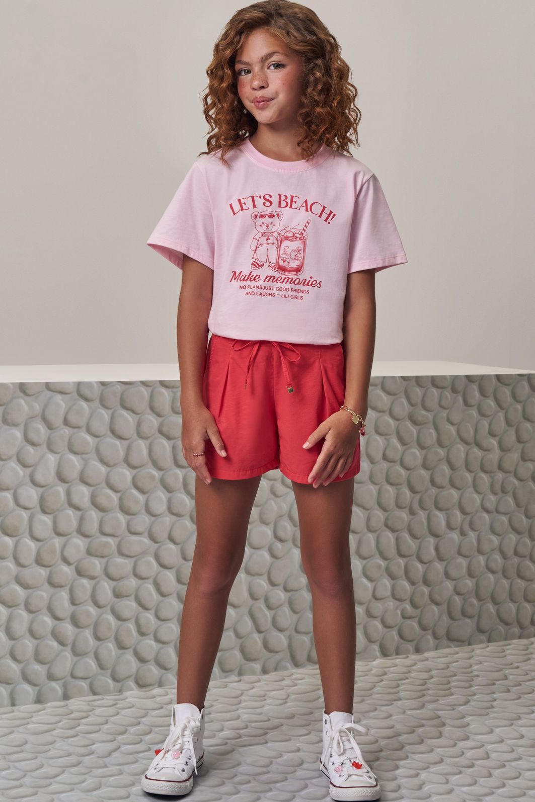 Conjunto de camiseta comfy em meia malha e shorts em alfaiataria milos 98970 Lilimoon Teen Menina Conjunto de camiseta comfy em meia malha e shorts em alfaiataria milos 98970 Lilimoon Teen Menina