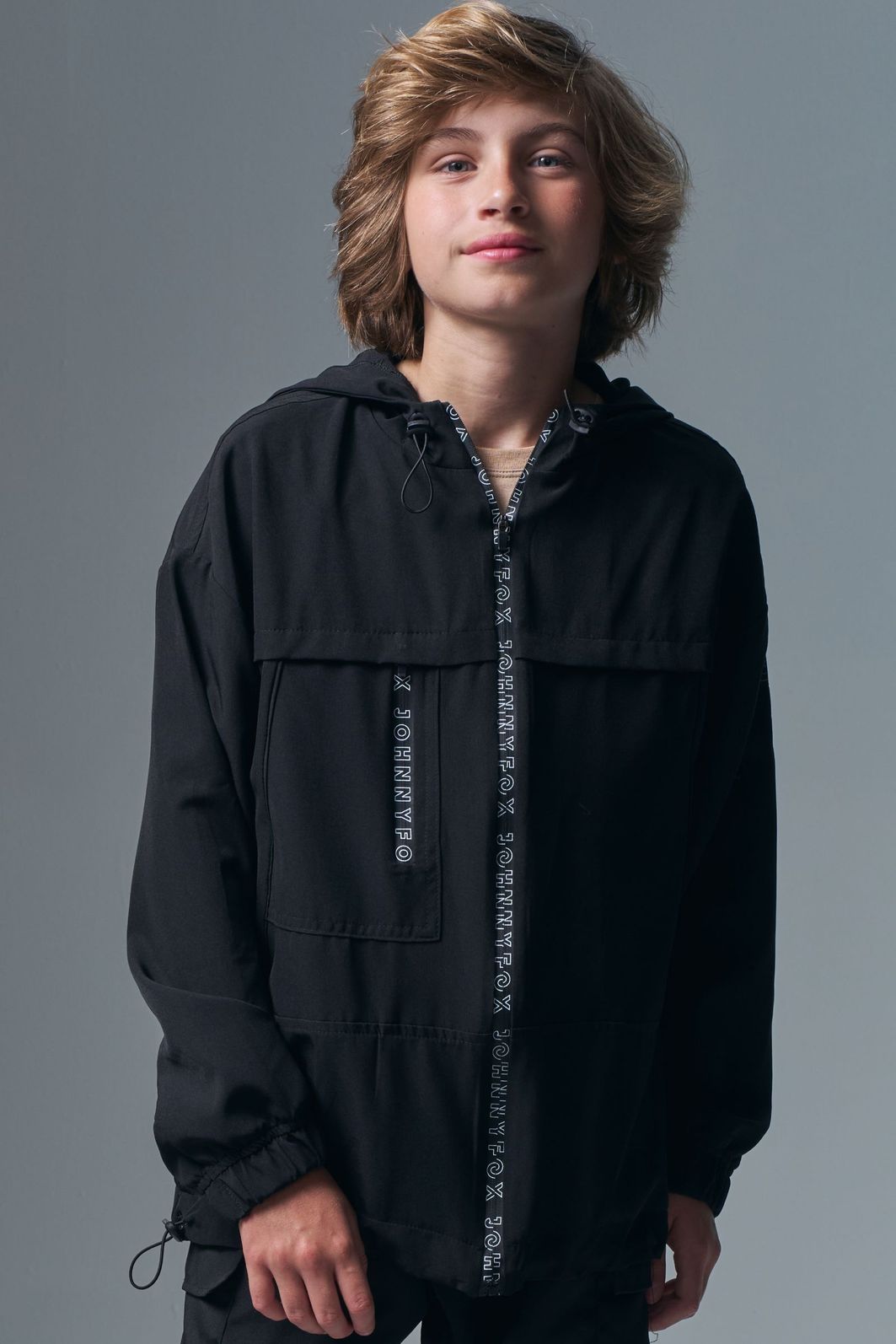 Jaqueta over corta vento em nylon hidronatic super soft com elastano 97177 Johnny Fox Teen Menino Jaqueta over corta vento em nylon hidronatic super soft com elastano 97177 Johnny Fox Teen Menino