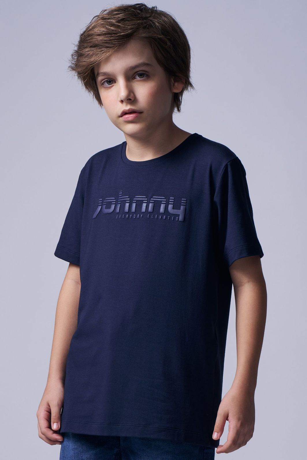 Camiseta em malha modal com elastano 96017 Johnny Fox Teen Menino Camiseta em malha modal com elastano 96017 Johnny Fox Teen Menino