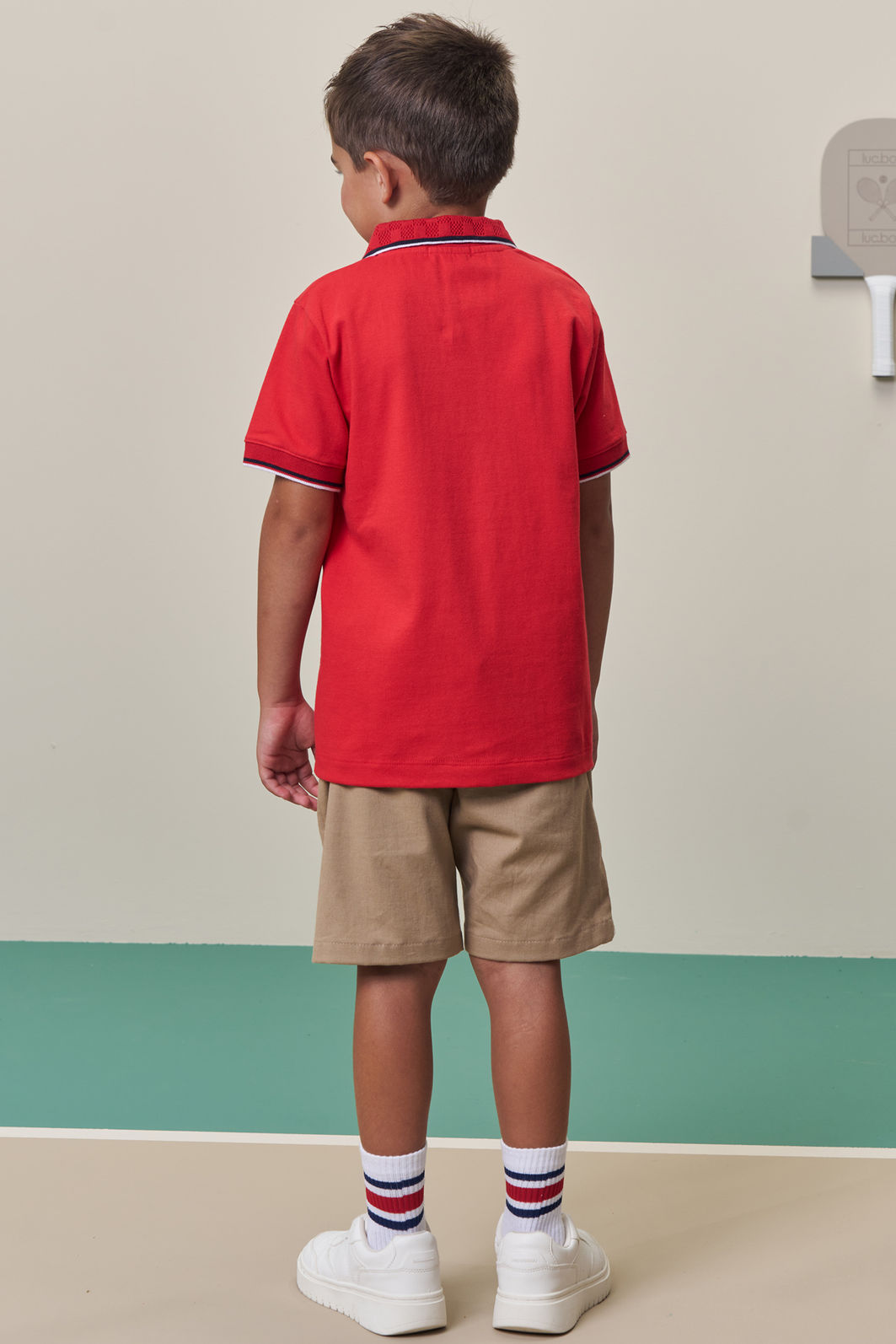 Bermuda em sarja girassol com elastano 98405 LucBoo Infantil Menino Bermuda em sarja girassol com elastano 98405 LucBoo Infantil Menino