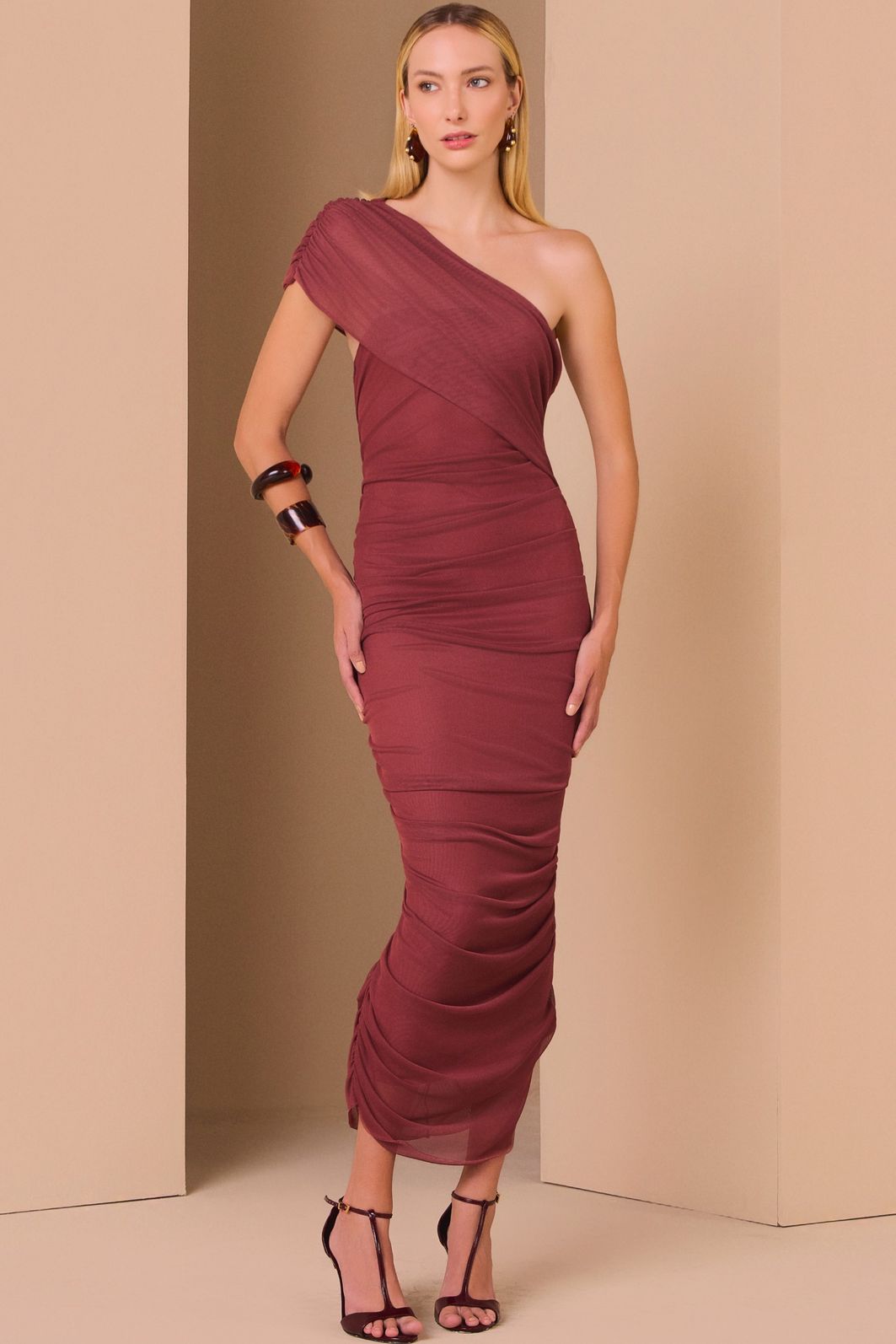 Vestido maxi midi em tule com elastano 99286 Linzzi Vestido maxi midi em tule com elastano 99286 Linzzi