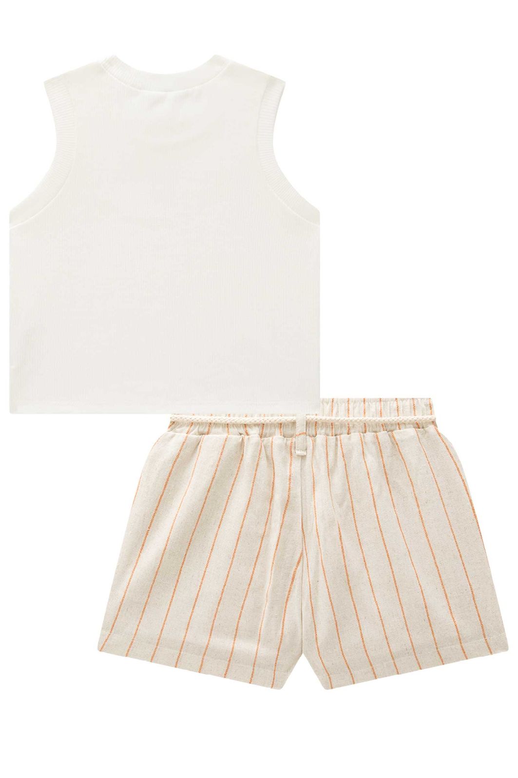 Conjunto de regata em canelado liz e shorts em linho rayon 95501 Lilimoon Teen Menina Conjunto de regata em canelado liz e shorts em linho rayon 95501 Lilimoon Teen Menina