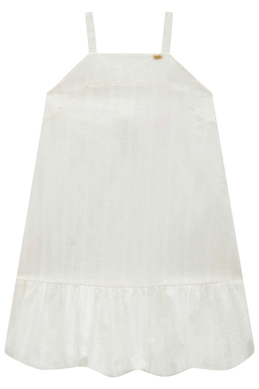 Vestido em tricoline textura listrada 100% algodão 99656 Kukiê Infantil Menina Vestido em tricoline textura listrada 100% algodão 99656 Kukiê Infantil Menina