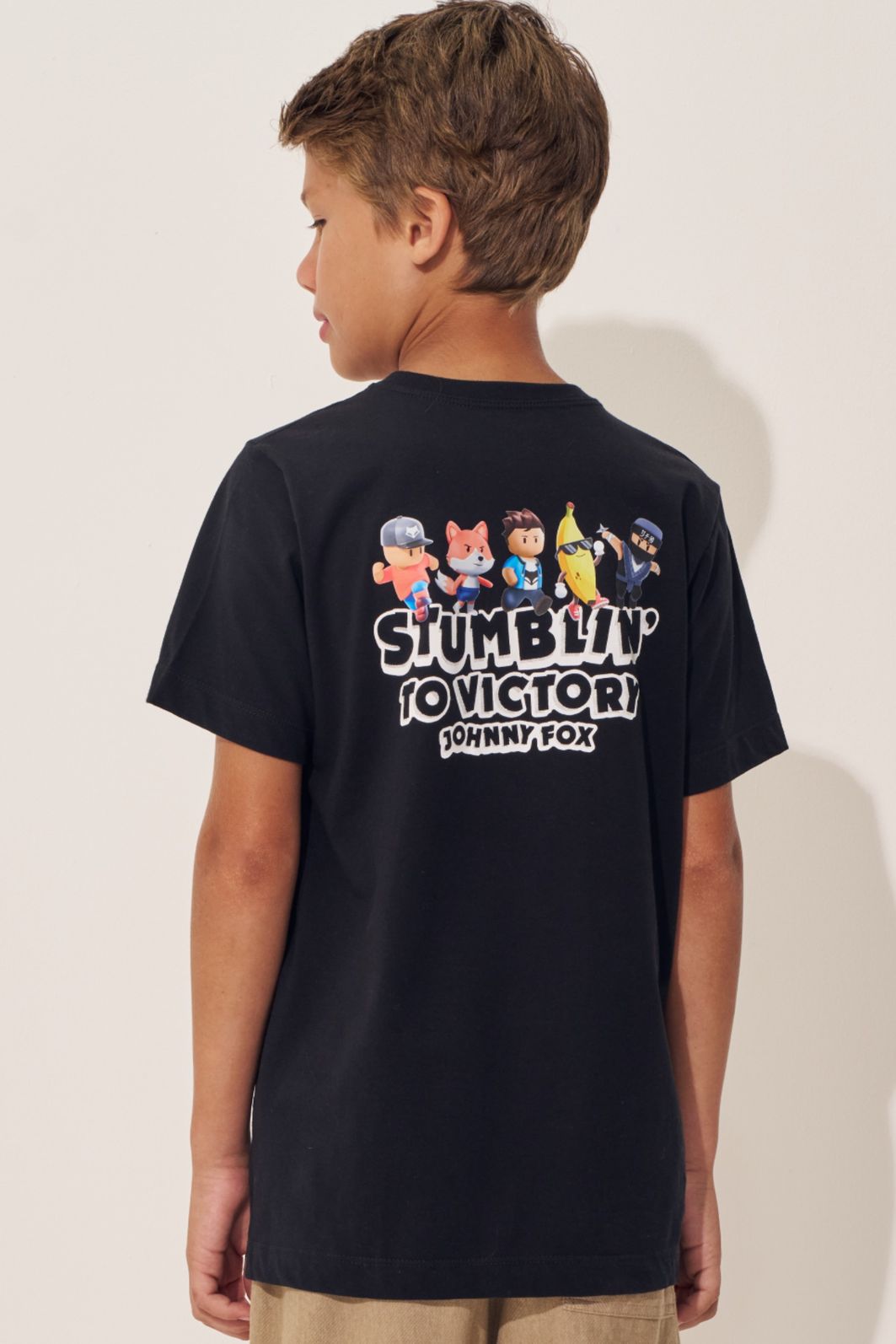 Camiseta em meia malha 97560 Johnny Fox Teen Menino Camiseta em meia malha 97560 Johnny Fox Teen Menino