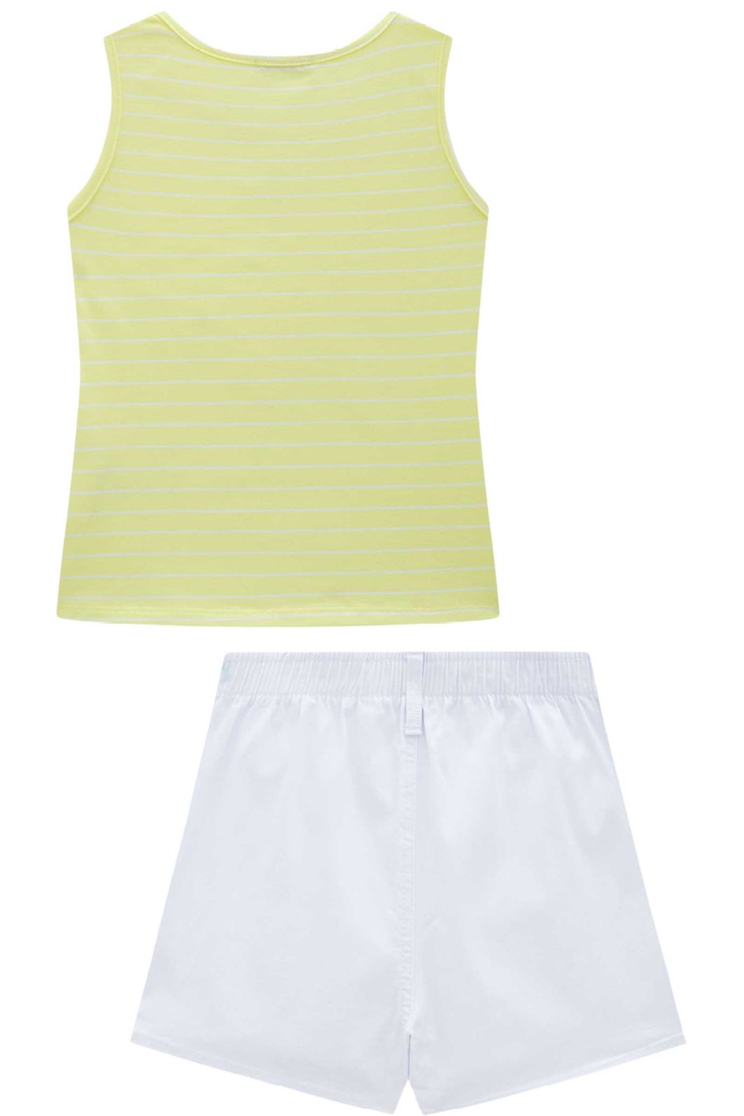 Conjunto de regata em cotton e short saia em sarja com elastano 96856 Vic Teen Menina Conjunto de regata em cotton e short saia em sarja com elastano 96856 Vic Teen Menina