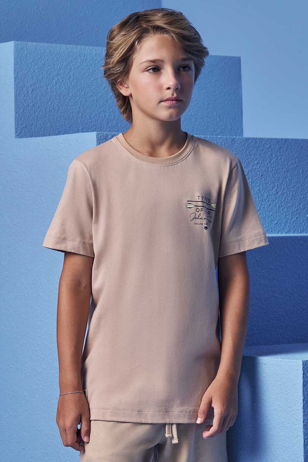 Camiseta em meia malha 98642 Johnny Fox Teen Menino Camiseta em meia malha 98642 Johnny Fox Teen Menino