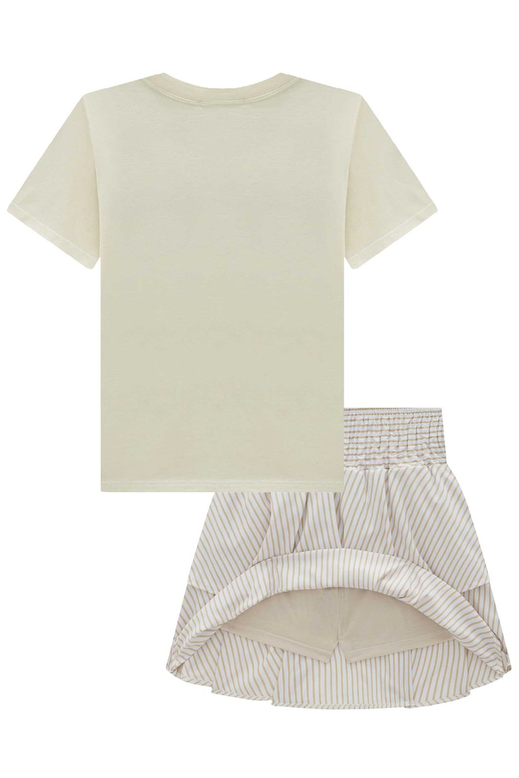 Conjunto de blusa over em meia malha e saia em alfaiataria verano com shorts embutido 92627 Lilimoon Teen Menina Conjunto de blusa over em meia malha e saia em alfaiataria verano com shorts embutido 92627 Lilimoon Teen Menina