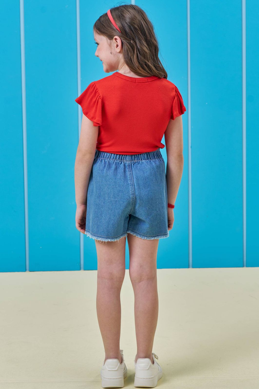 Blusa em canelado de viscose 98075 Kukiê Infantil Menina Blusa em canelado de viscose 98075 Kukiê Infantil Menina
