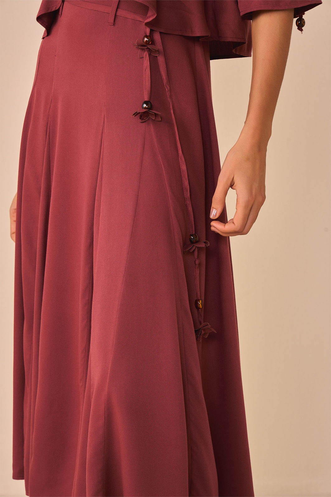 Saia maxi midi em blend de viscose 97070 Linzzi Saia maxi midi em blend de viscose 97070 Linzzi