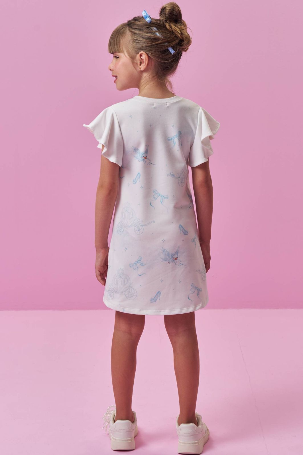 Vestido em molecotton 96808 Kukiê Infantil Menina Vestido em molecotton 96808 Kukiê Infantil Menina