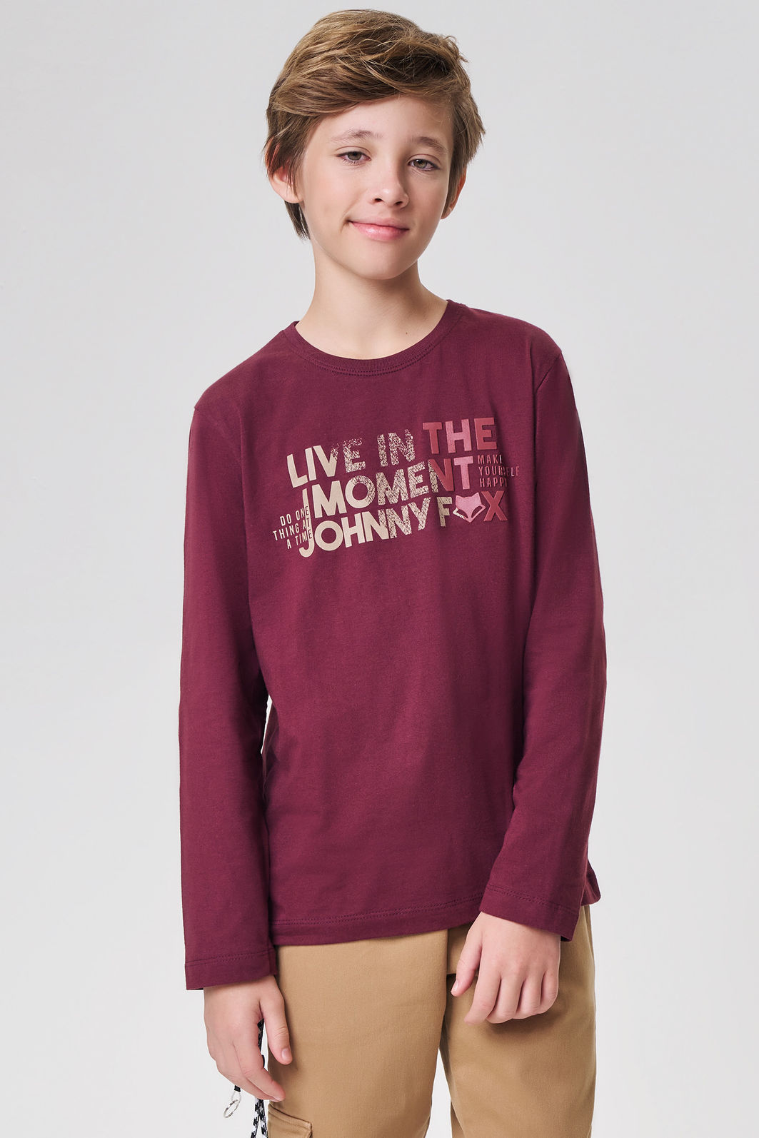 Camiseta em meia malha 92253 Johnny Fox Teen Menino Camiseta em meia malha 92253 Johnny Fox Teen Menino