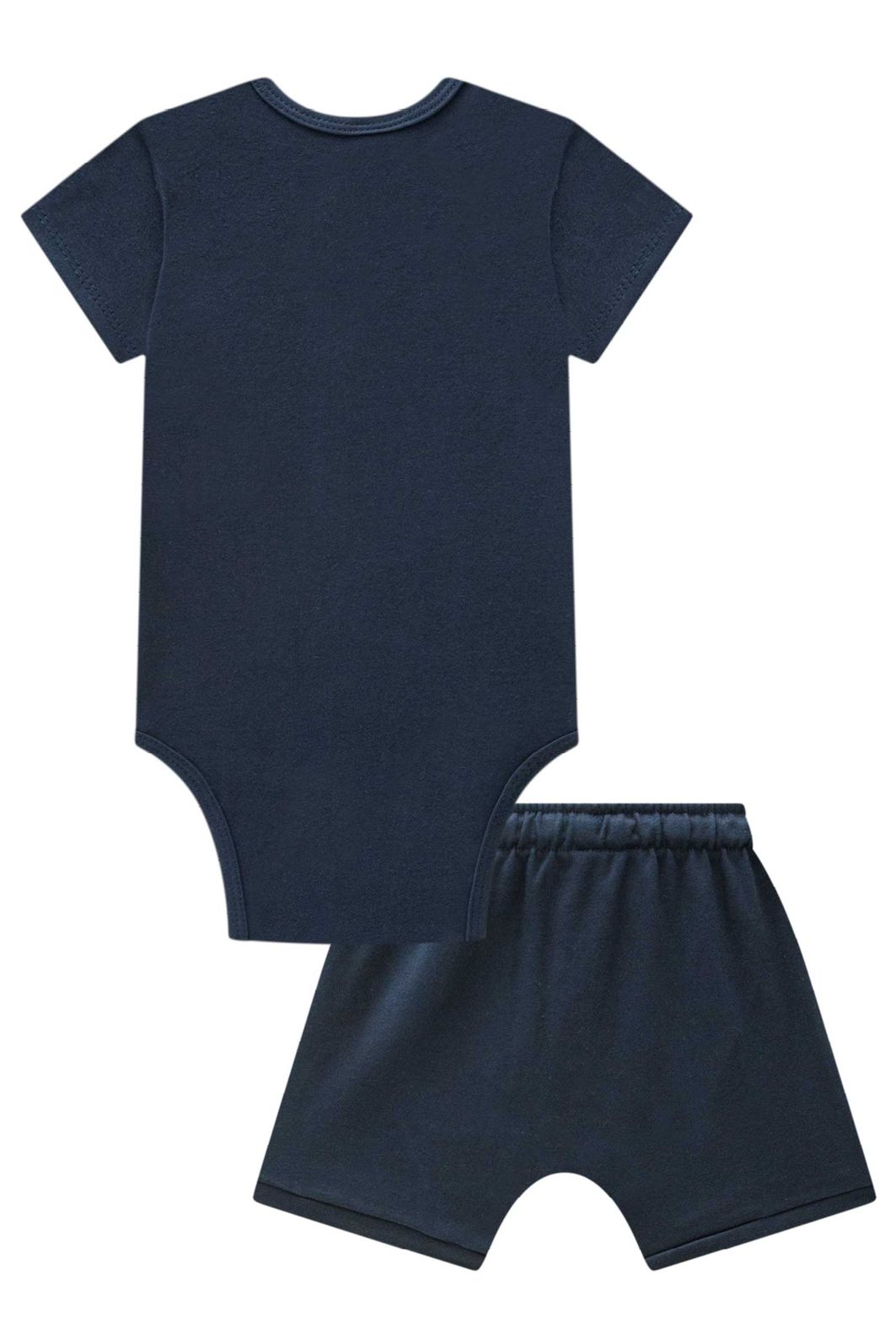 Conjunto de body e bermuda em suedine 95046 LucBoo Bebê Menino Conjunto de body e bermuda em suedine 95046 LucBoo Bebê Menino