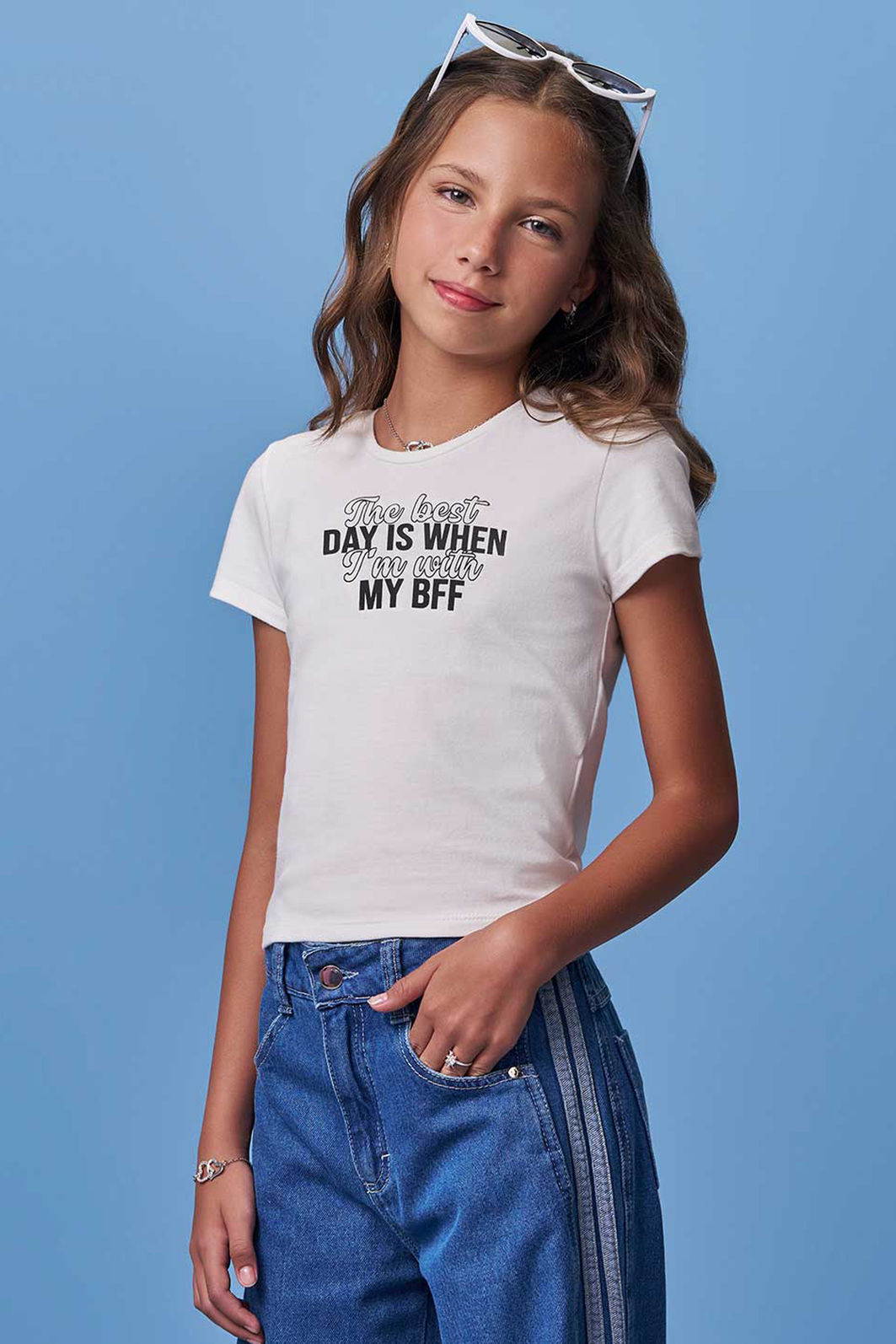 Blusa em cotton 97926 Vic Teen Menina Blusa em cotton 97926 Vic Teen Menina