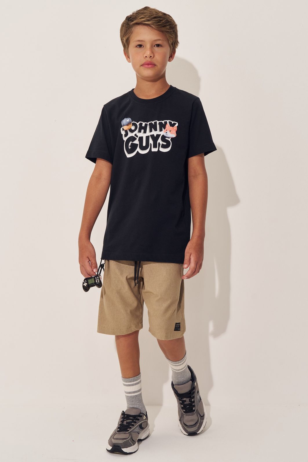 Camiseta em meia malha 97560 Johnny Fox Teen Menino Camiseta em meia malha 97560 Johnny Fox Teen Menino