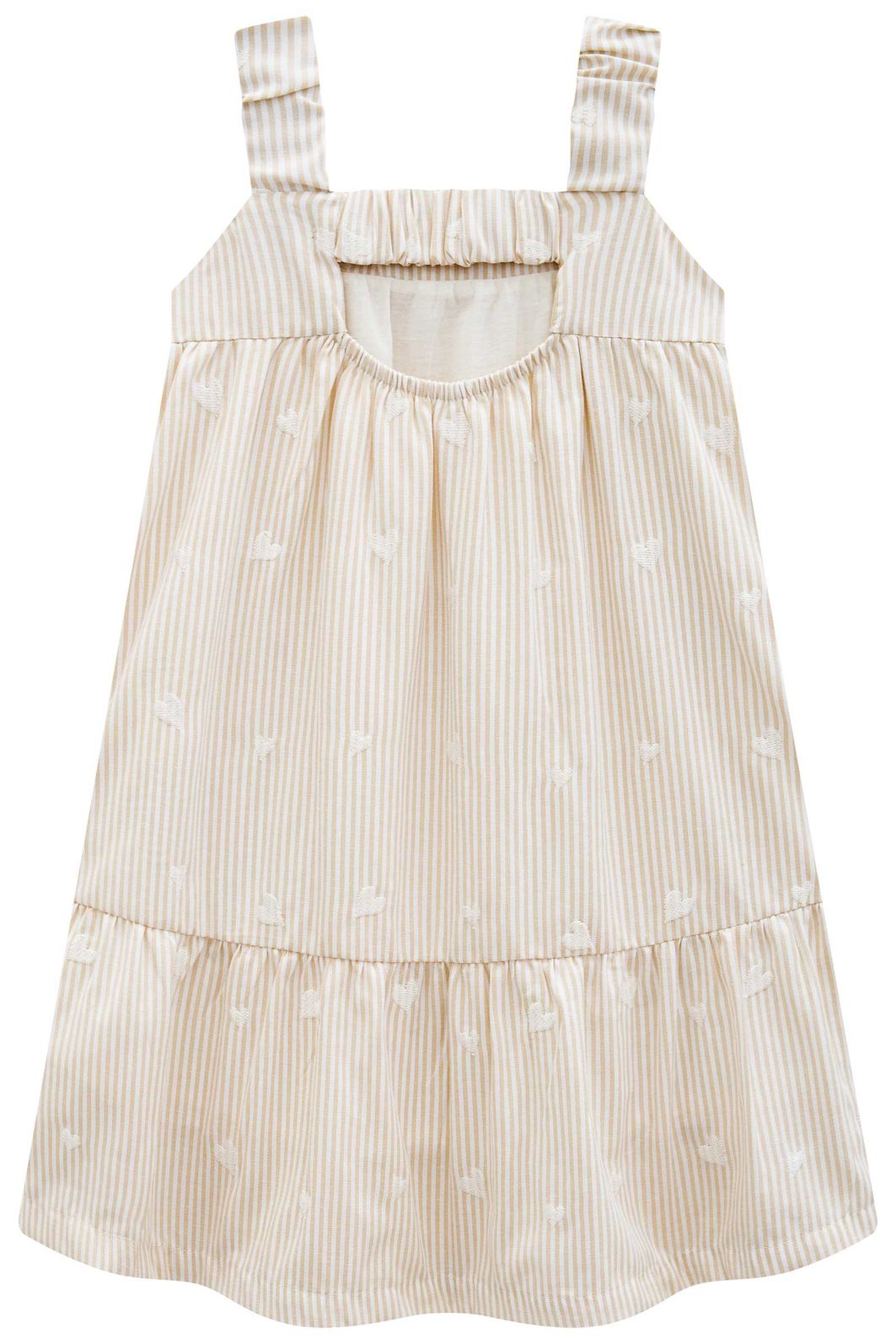 Vestido em tecido listrado bordado 96668 Infanti Infantil Menina Vestido em tecido listrado bordado 96668 Infanti Infantil Menina