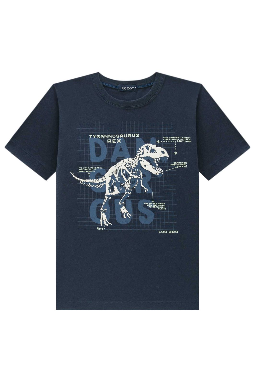 Camiseta em meia malha 94776 LucBoo Infantil Menino Camiseta em meia malha 94776 LucBoo Infantil Menino