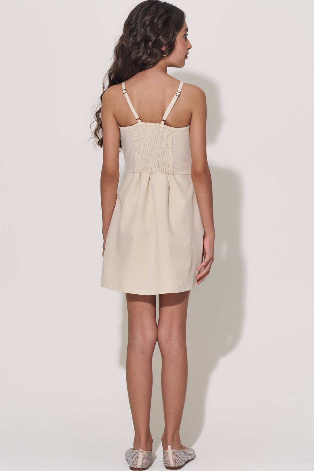 Vestido em tecido plano de viscose 94878 Lilimoon Teen Menina Vestido em tecido plano de viscose 94878 Lilimoon Teen Menina