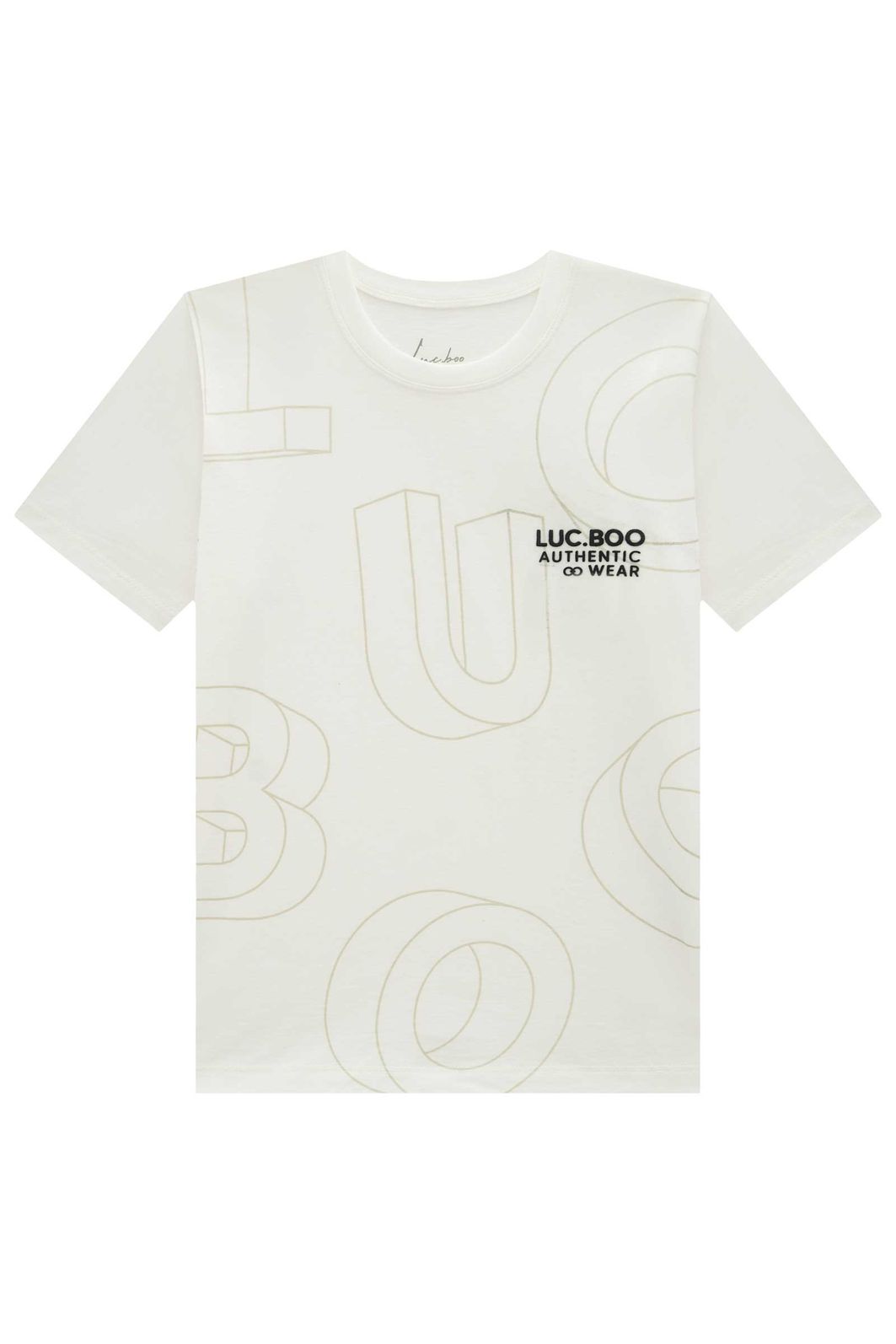 Camiseta em meia malha 96300 LucBoo Infantil Menino Camiseta em meia malha 96300 LucBoo Infantil Menino