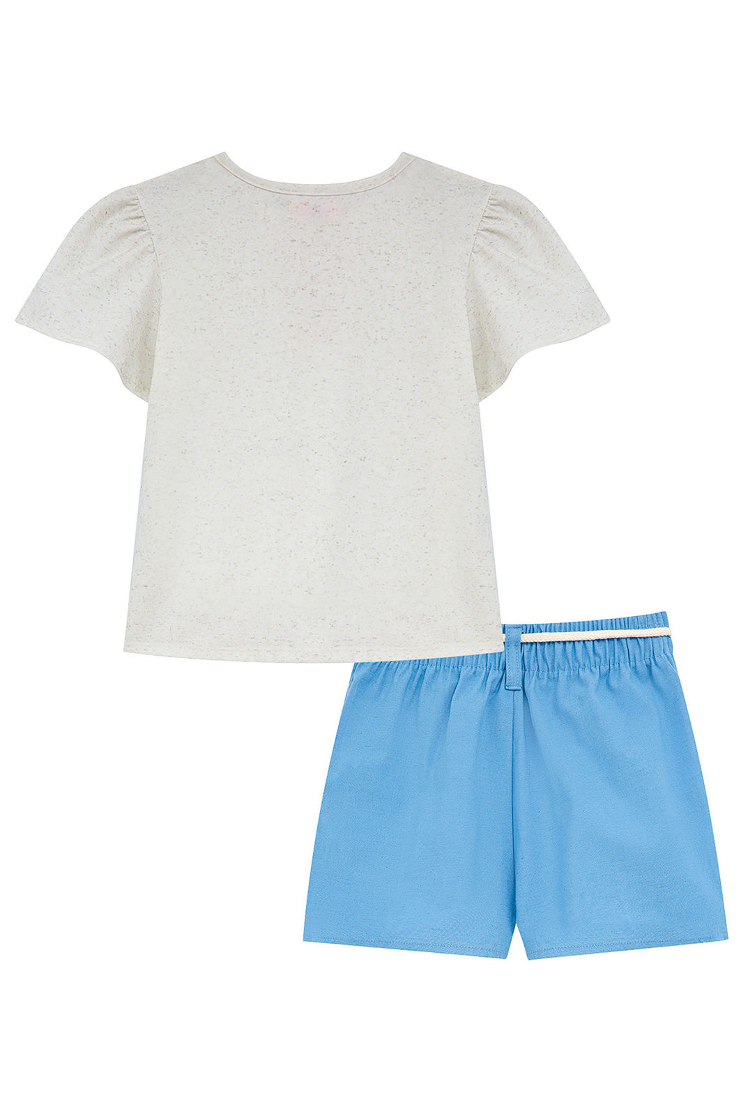 Conjunto de blusa em malha power e shorts em linho santorine 95870 Kukiê Infantil Menina Conjunto de blusa em malha power e shorts em linho santorine 95870 Kukiê Infantil Menina