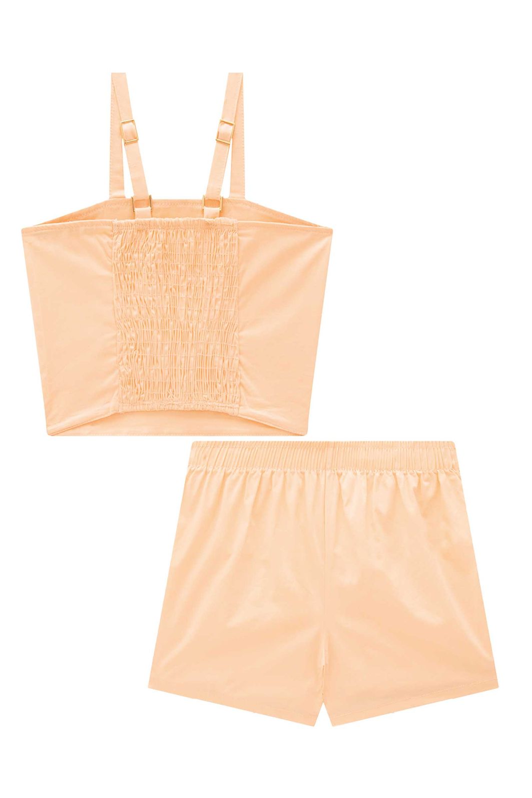 Conjunto de top e short saia em tricoline mônaco com elastano 95510 Lilimoon Teen Menina Conjunto de top e short saia em tricoline mônaco com elastano 95510 Lilimoon Teen Menina