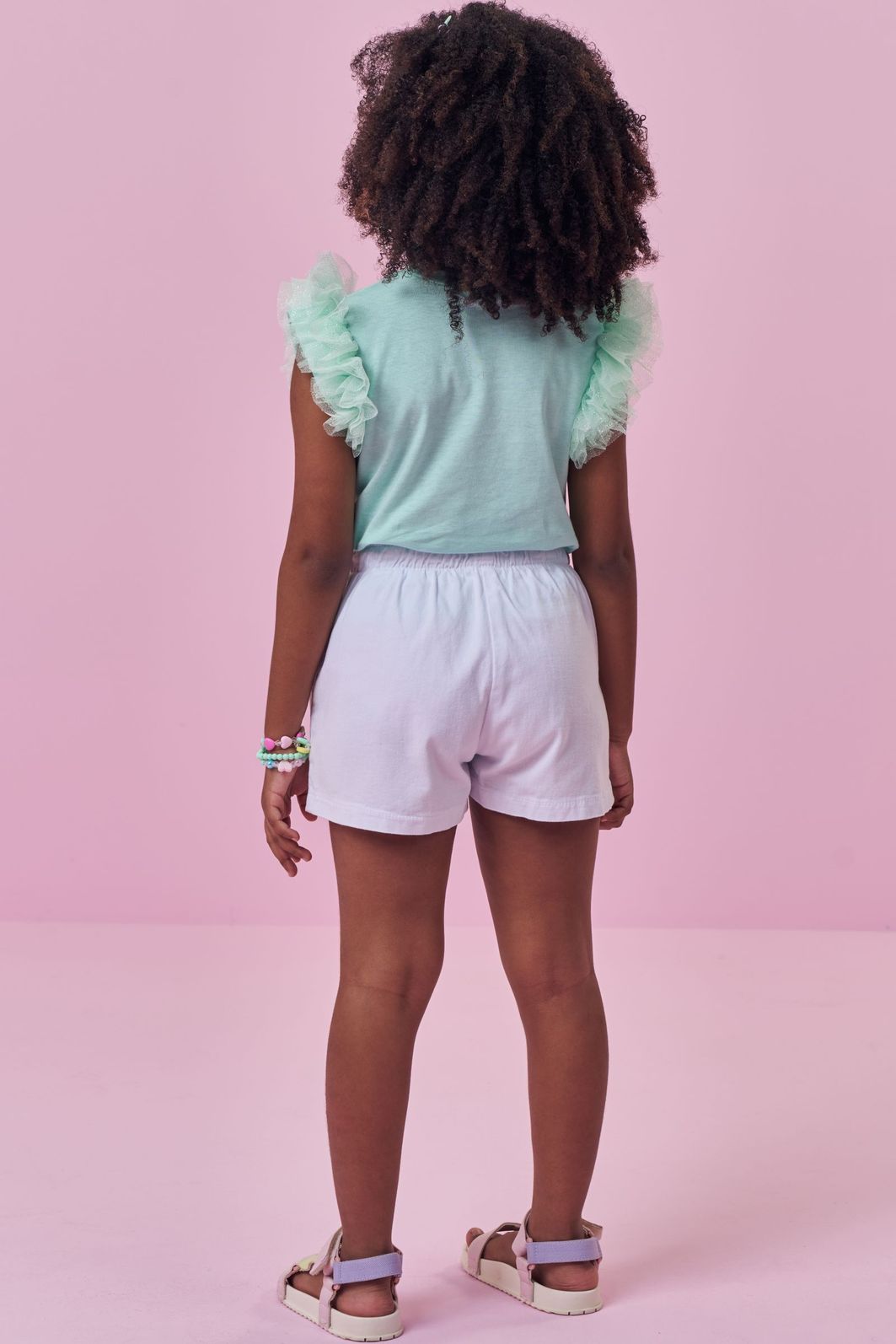 Shorts em sarja com elastano 98747 Kukiê Infantil Menina Shorts em sarja com elastano 98747 Kukiê Infantil Menina
