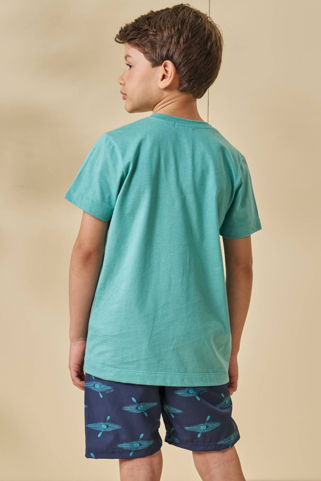 Camiseta em meia malha 95647 LucBoo Infantil Menino Camiseta em meia malha 95647 LucBoo Infantil Menino